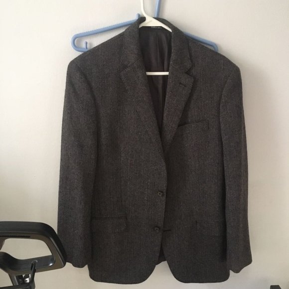 ralph lauren black label herringbone blazer 39r - Picture 1 of 3